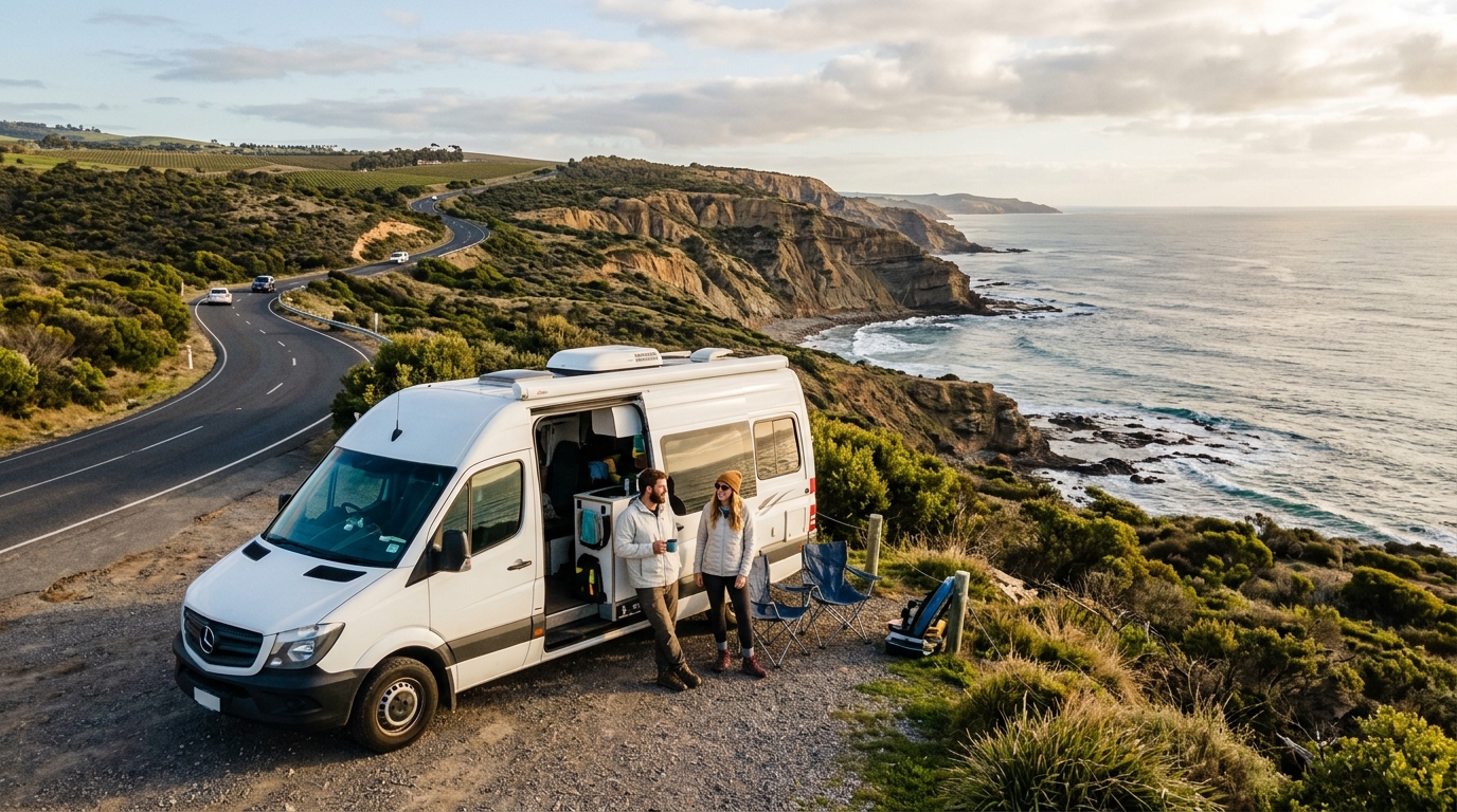 Adelaide 4WD Roundtrip -Off-Road Horizons: A 4X4 Motorhome Adventure from Adelaide — Adelaide RV road trip landscape