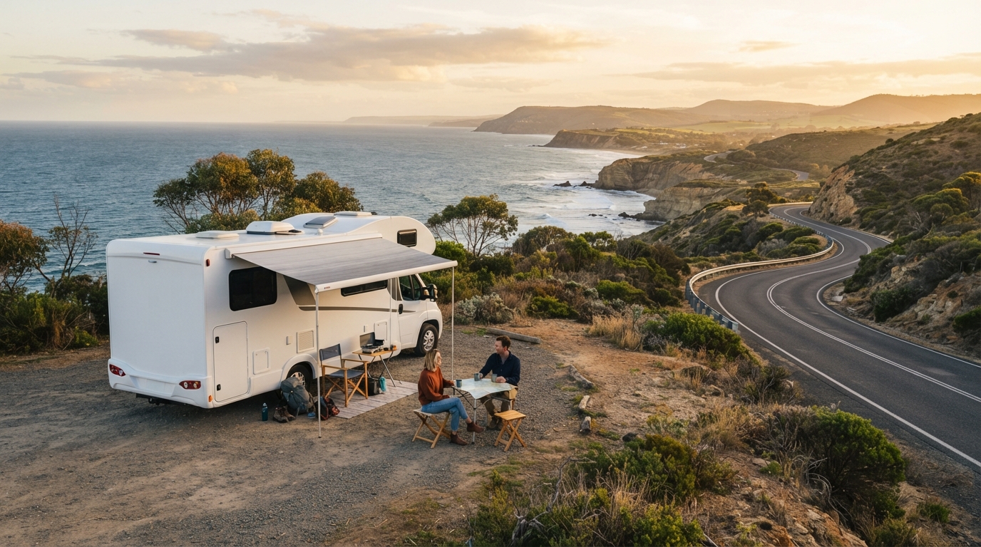 Adelaide to Melbourne - Coastal Wonders and City Lights Tour — Adelaide RV road trip landscape