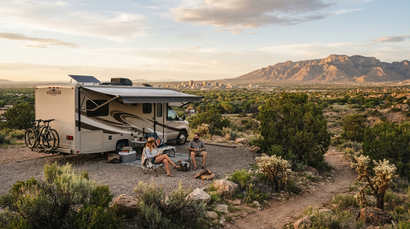 Albuquerque Roundtrip - Epic New Mexico and Texas Loop — Albuquerque RV road trip landscape
