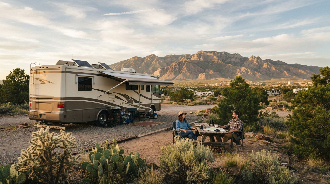 Albuquerque to Orlando — Albuquerque RV road trip landscape