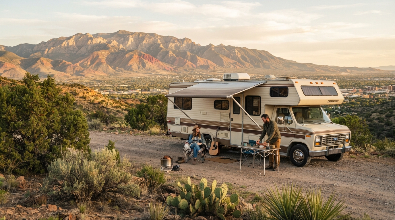 Albuquerque to Miami — Albuquerque RV road trip landscape