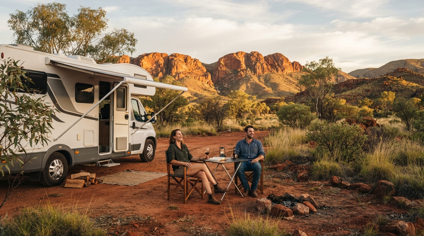 Alice Springs to Adelaide — Alice Springs RV road trip landscape
