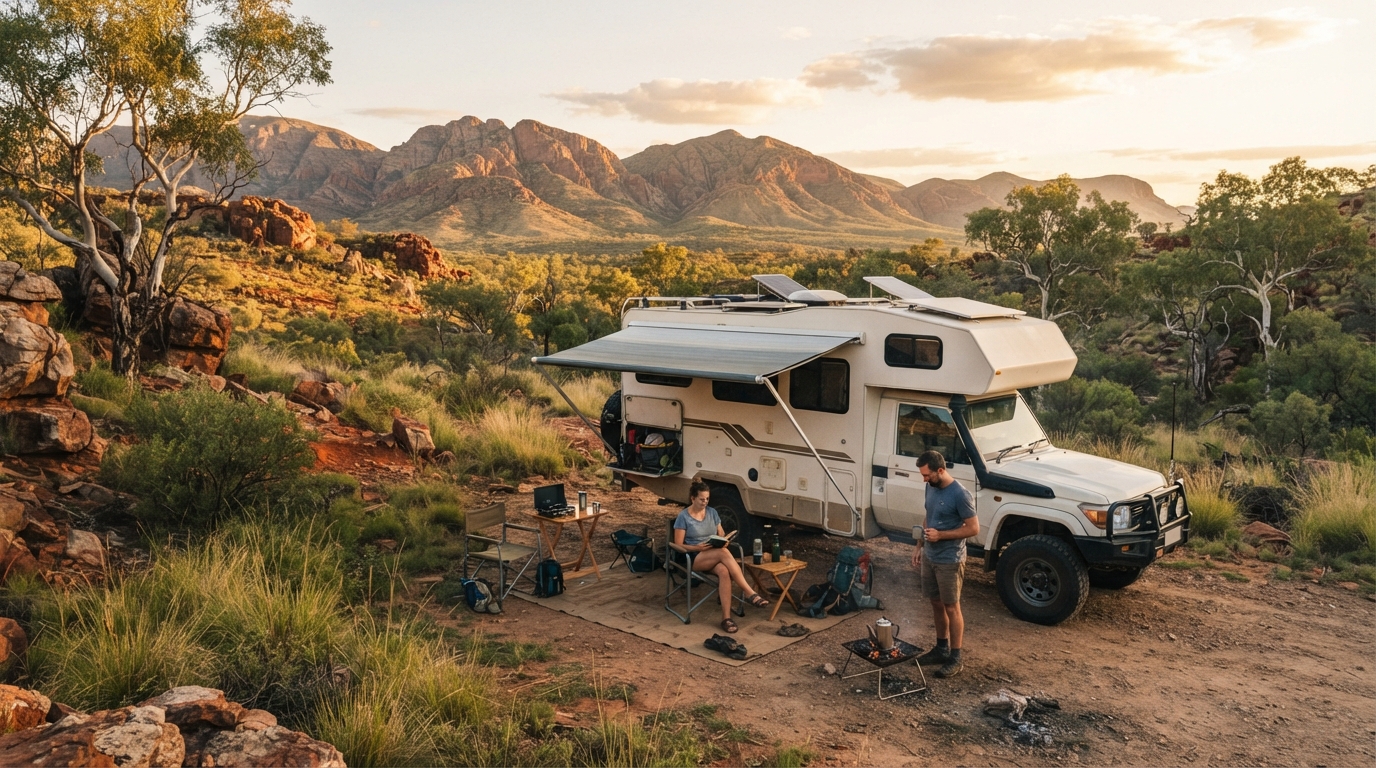 Alice springs Roundtrip - The Red Centre Family Explorer — Alice Springs RV road trip landscape