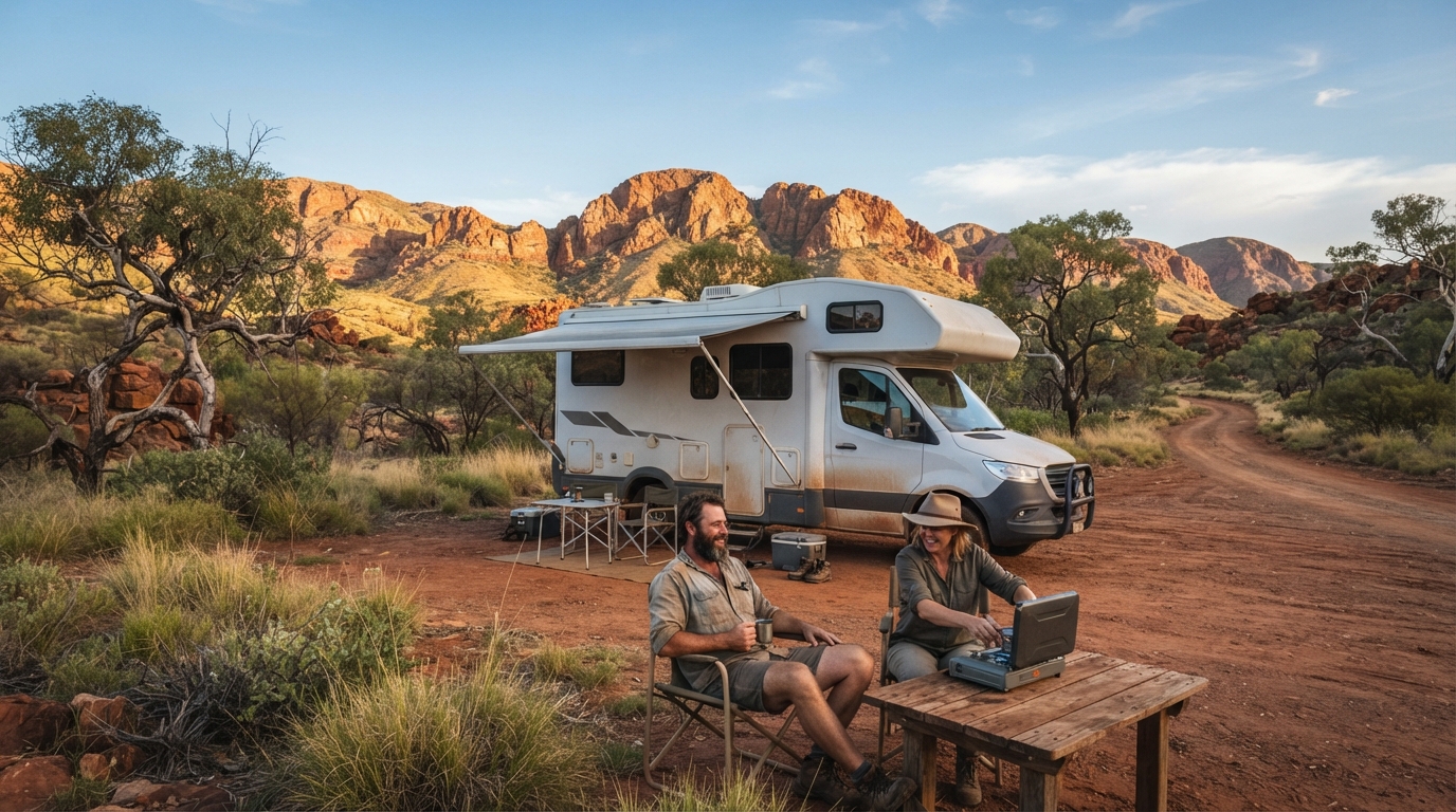 Alice Springs to Darwin - A Nature and Culture Adventure — Alice Springs RV road trip landscape