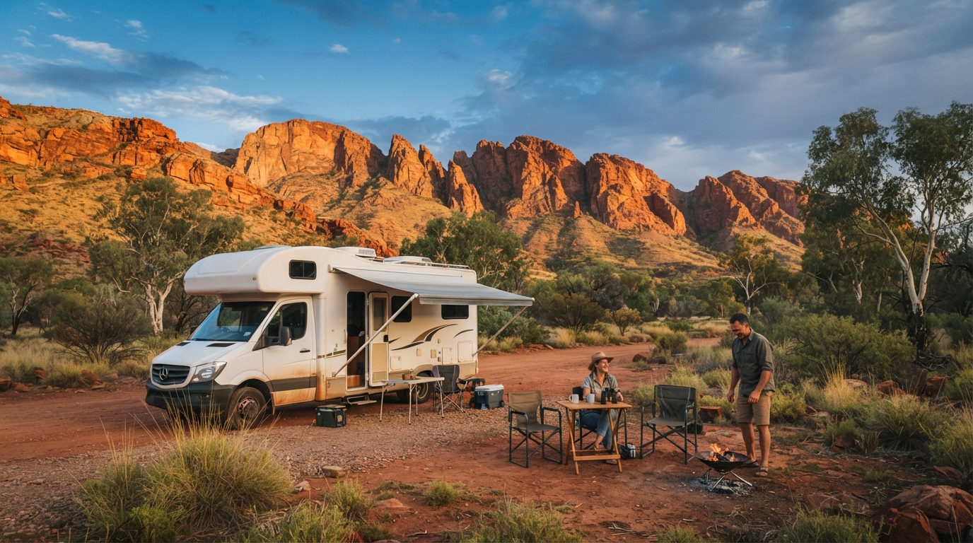 Alice Springs to Sydney - Outback Odyssey to Sydney Shores — Alice Springs RV road trip landscape