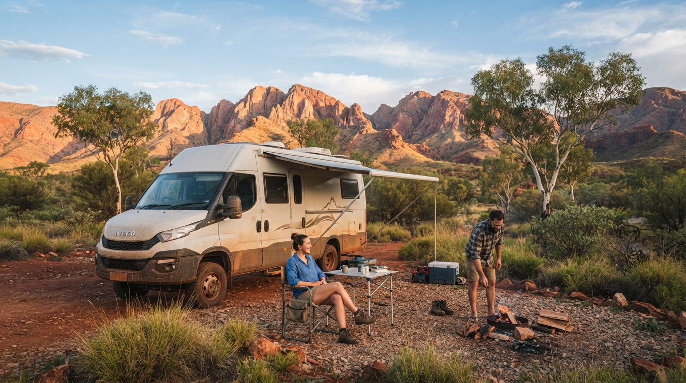 Alice Springs to Darwin - A Nature and Culture Adventure — Alice Springs RV road trip landscape