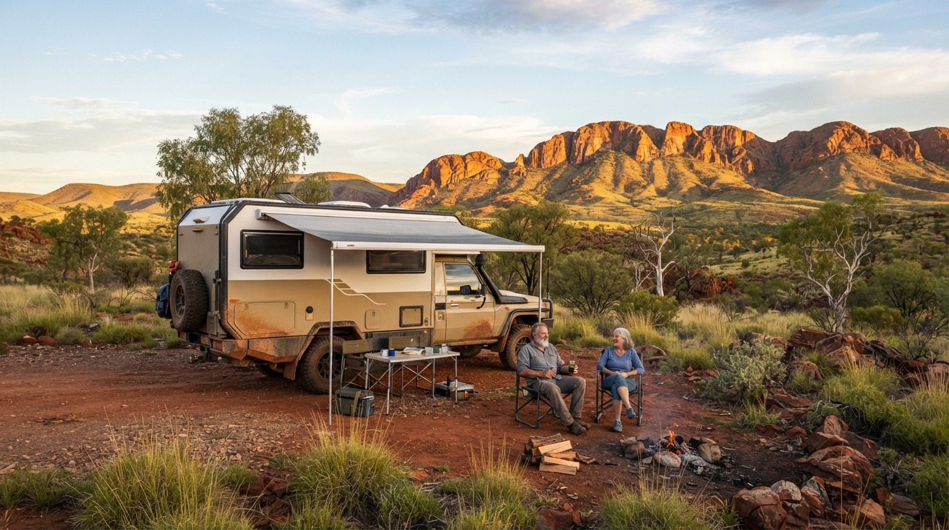 Alice Springs to Perth - The Red Earth and Blue Sea RV Adventure — national park landscape