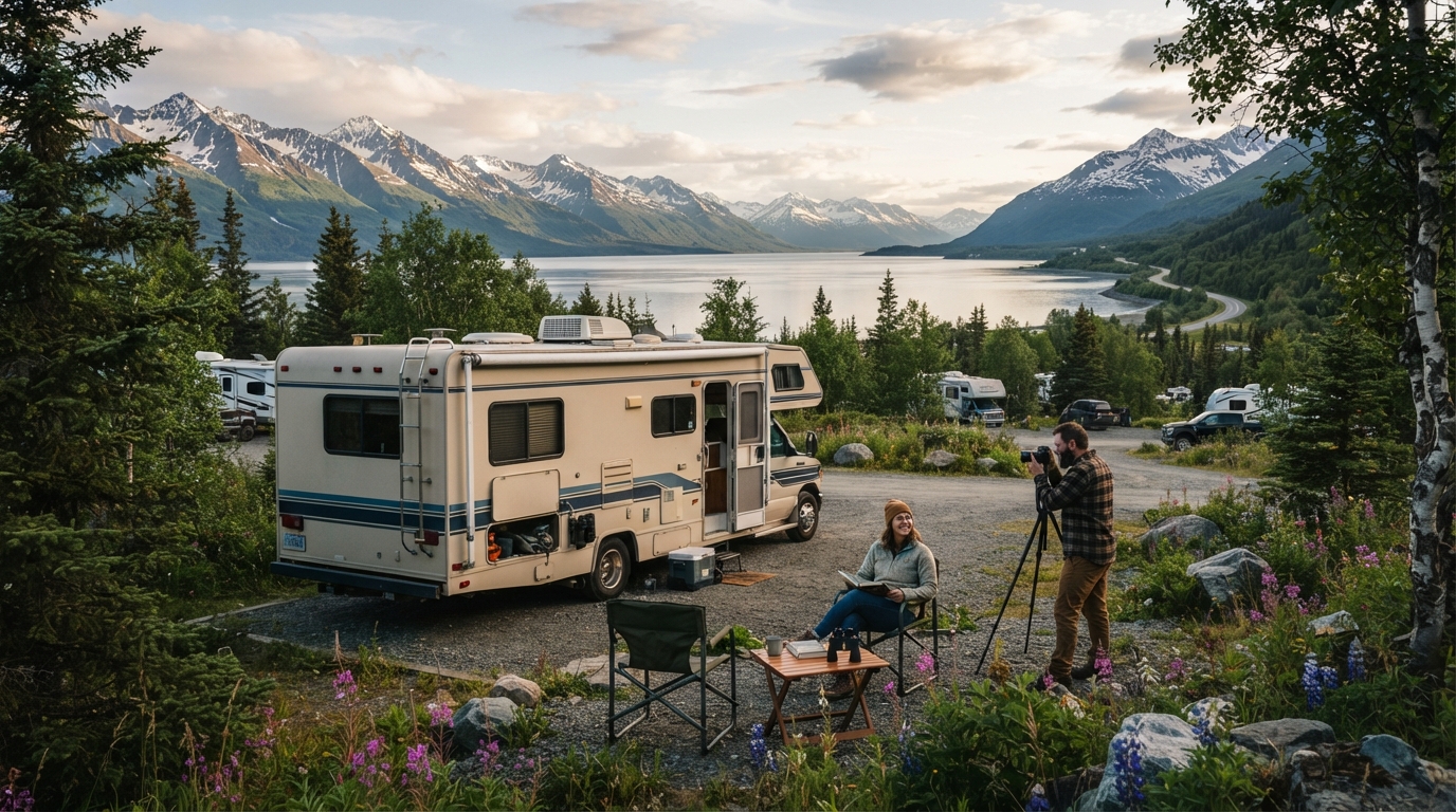 Anchorage Roundtrip Heading North - The Great Alaskan Wilderness Road Trip — Anchorage RV road trip landscape