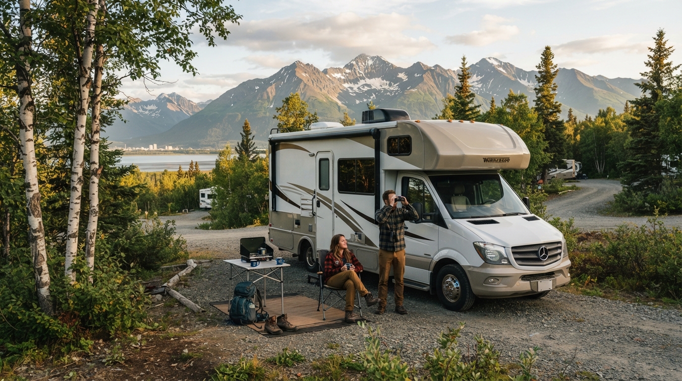 Anchorage Roundtrip Heading North - The Great Alaskan Wilderness Road Trip — Anchorage RV road trip landscape