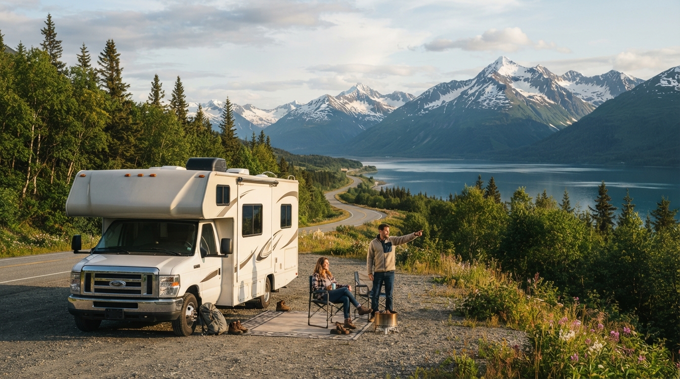 Anchorage Round trip - Grand Alaska Loop — Anchorage RV road trip landscape