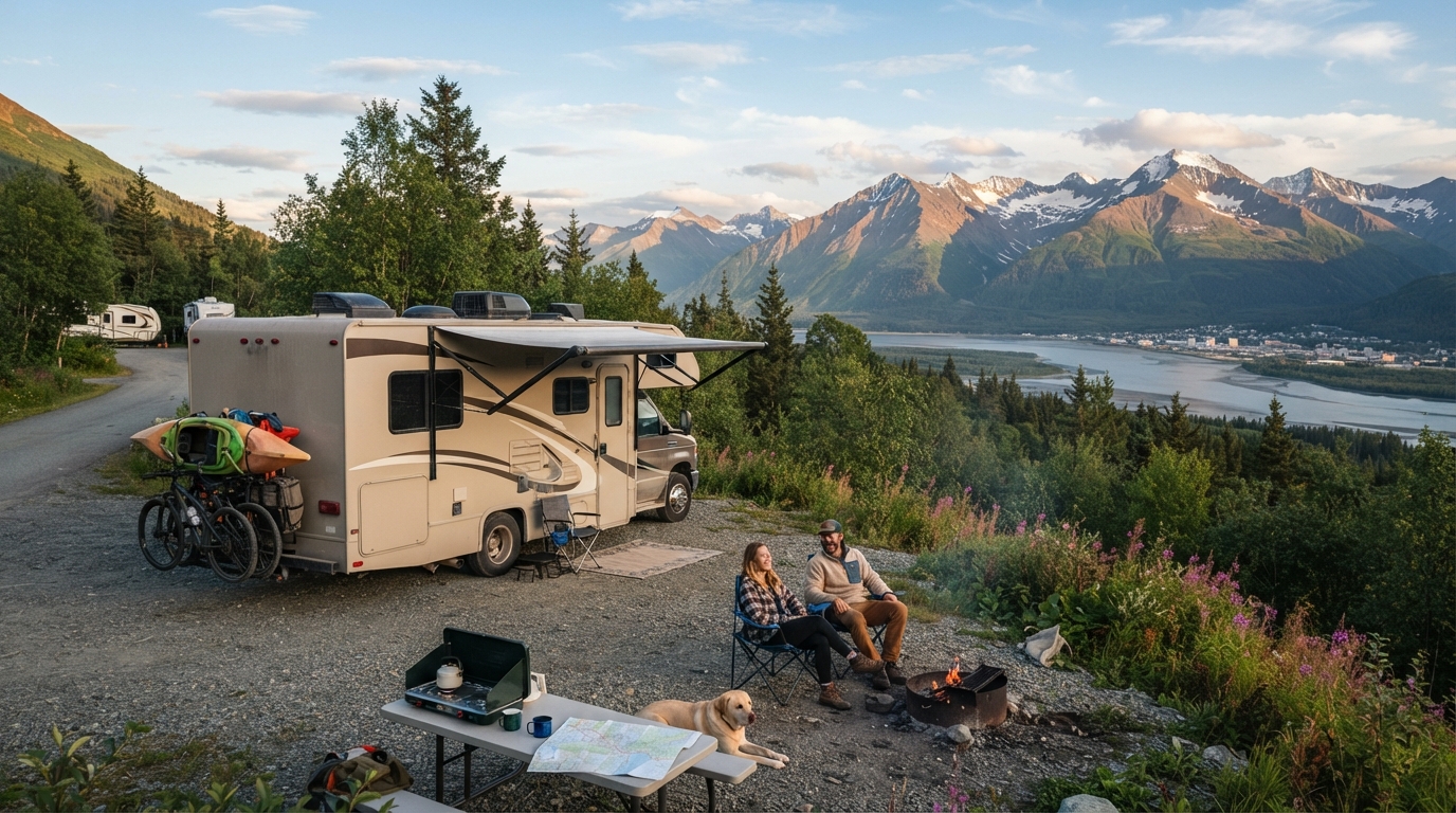 Anchorage Roundtrip Heading North - The Great Alaskan Wilderness Road Trip — Anchorage scenic landscape
