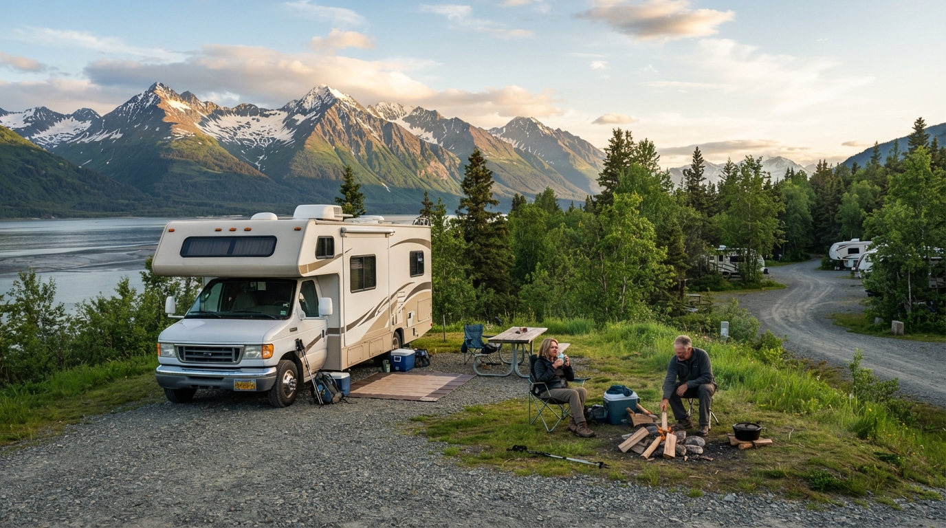 Anchorage Roundtrip Heading North - The Great Alaskan Wilderness Road Trip — Anchorage scenic landscape