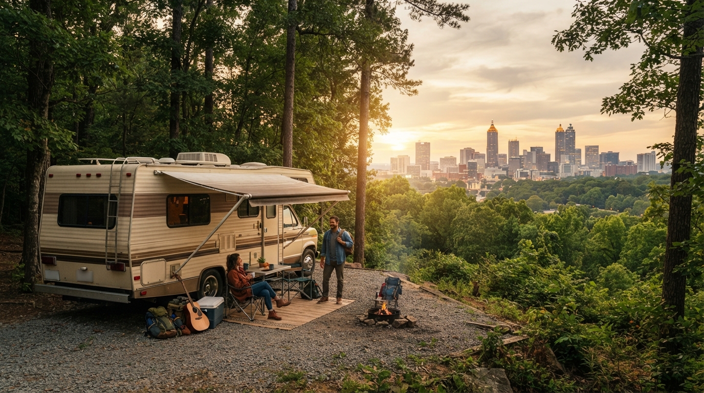 Atlanta Roundtrip - North to the great Smoky mountains — Atlanta RV road trip landscape