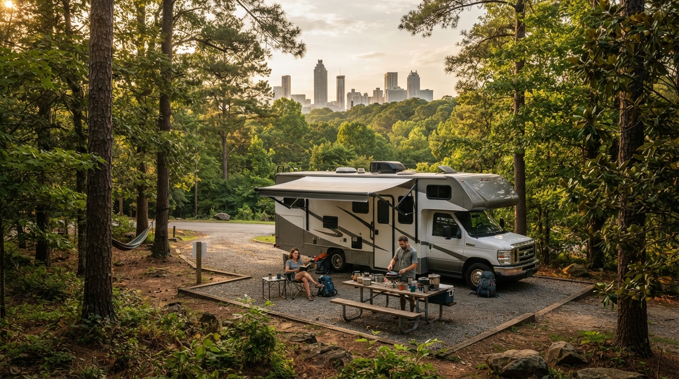 Atlanta Roundtrip - North to the great Smoky mountains — national park landscape