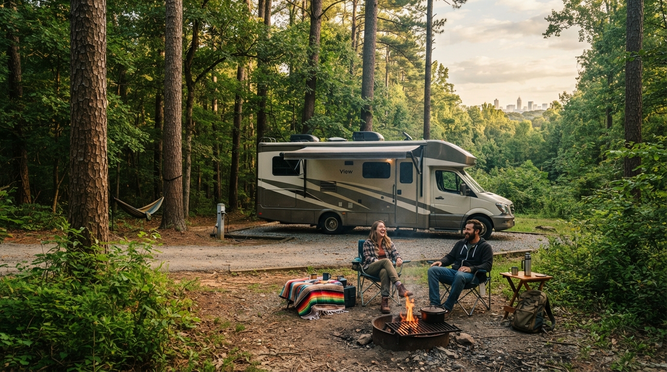 Atlanta to Los Angeles — national park landscape