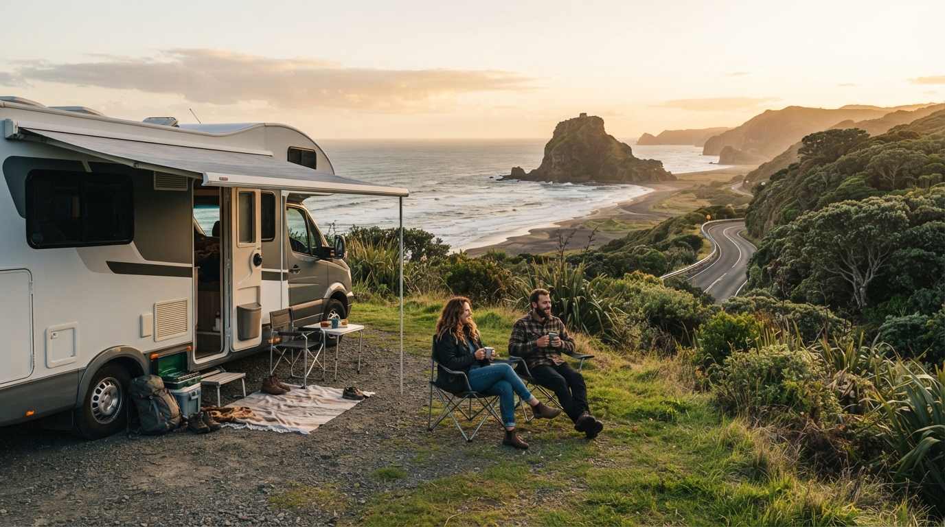 Auckland to Queenstown - The Great Kiwi Road Trip — Auckland RV road trip landscape