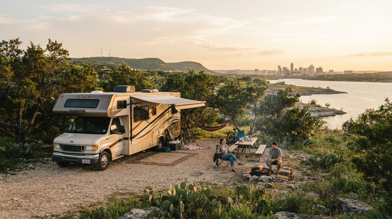 Austin to Chicago — Austin RV road trip landscape
