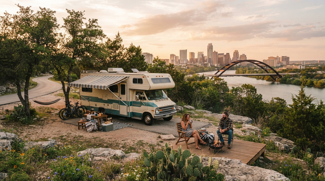 Austin Roundtrip - Short — Austin RV road trip landscape