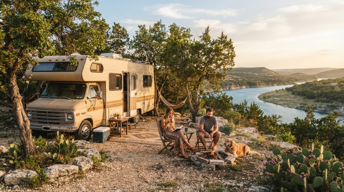 Austin to New Orleans — Austin RV road trip landscape