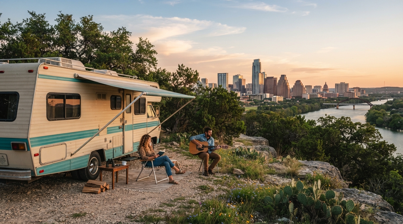 Austin to Charlotte — Austin RV road trip landscape