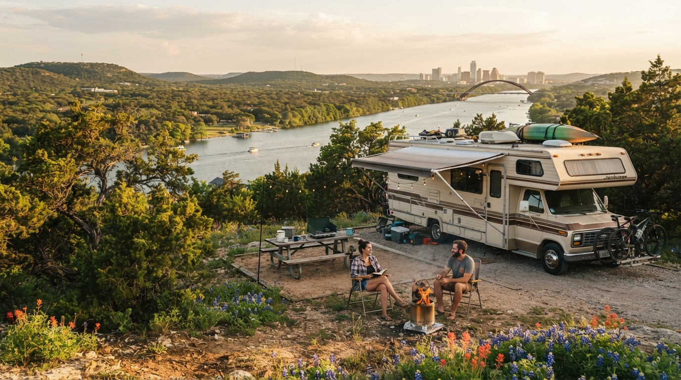 Austin Roundtrip - 21-day Texas RV route — Austin RV road trip landscape
