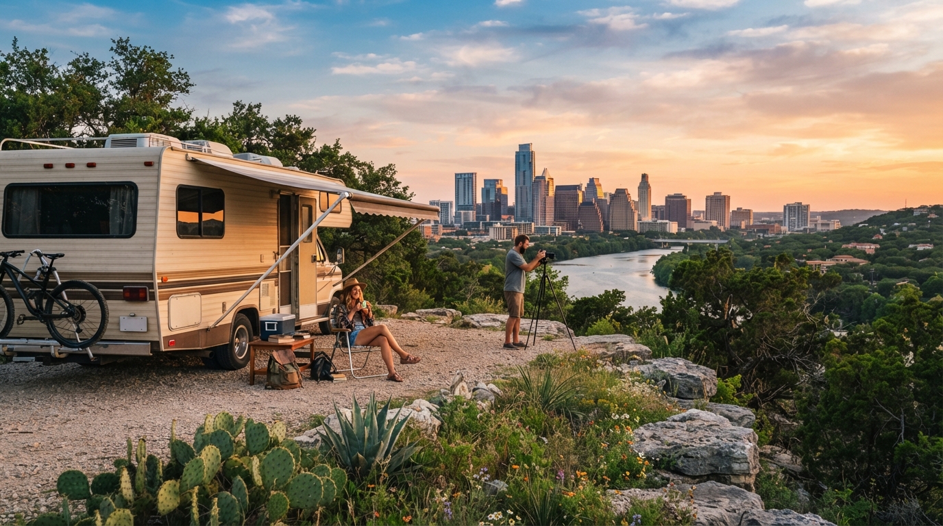 Austin Roundtrip - 15-day Texas RV route — Austin scenic landscape