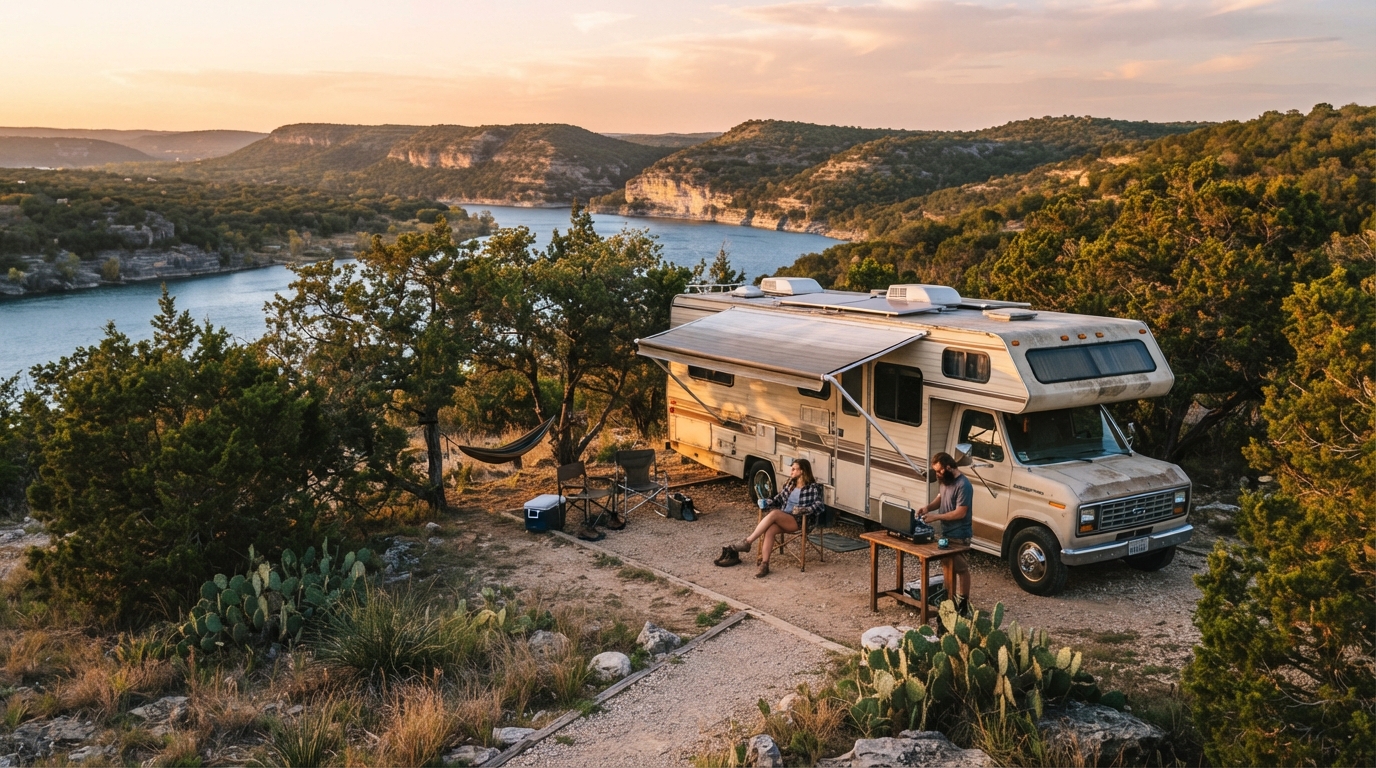 Austin Roundtrip - 21-day Texas RV route — national park landscape