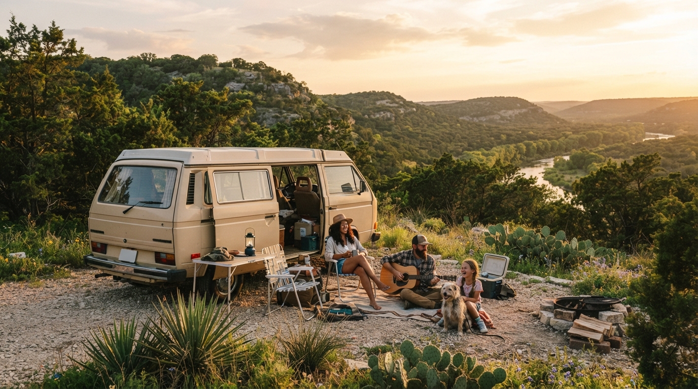 Austin Roundtrip - 15-day Texas RV route — national park landscape