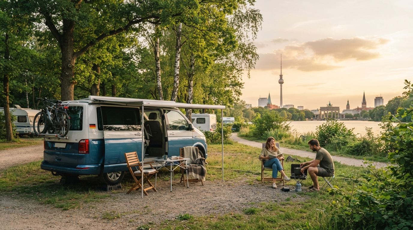 Berlin Roundtrip - Northern Germany - Short — campground with a motorhome