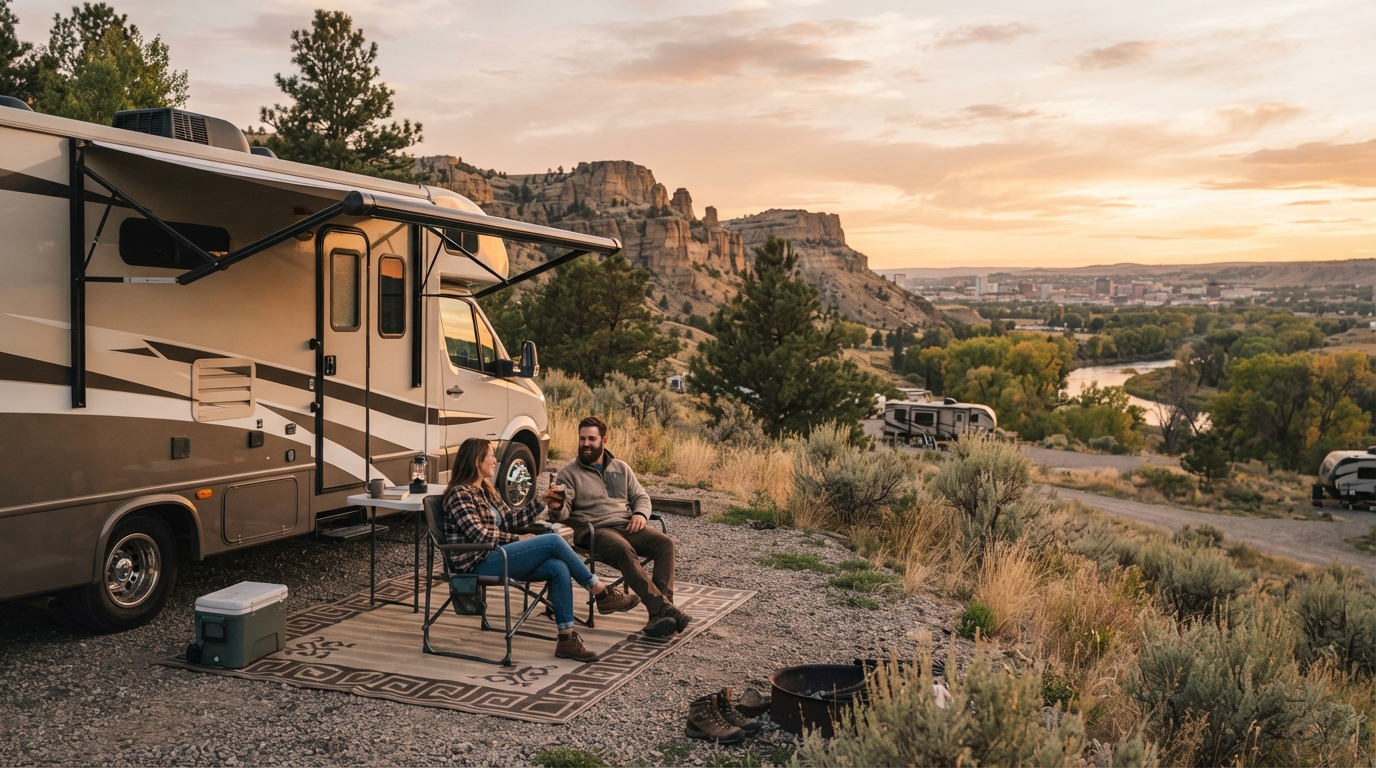 Billings to Orlando - Rockies to Disney: USA Motorhome Journey — Billings RV road trip landscape
