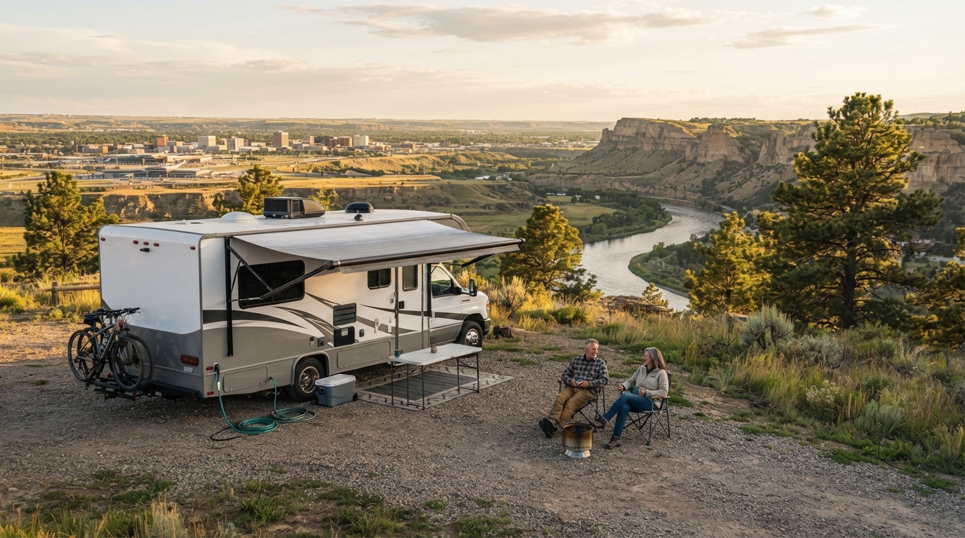 Billings to Houston - Road to Nowhere — Billings RV road trip landscape