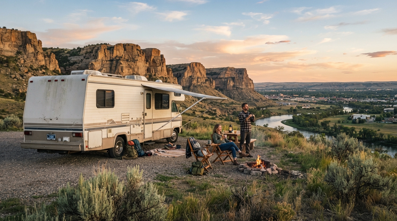 Billings to San Francisco - Yellowstone to California RV route — Billings RV road trip landscape