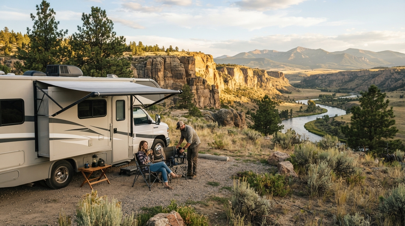 Billings to San Francisco - Yellowstone to California RV route — national park landscape