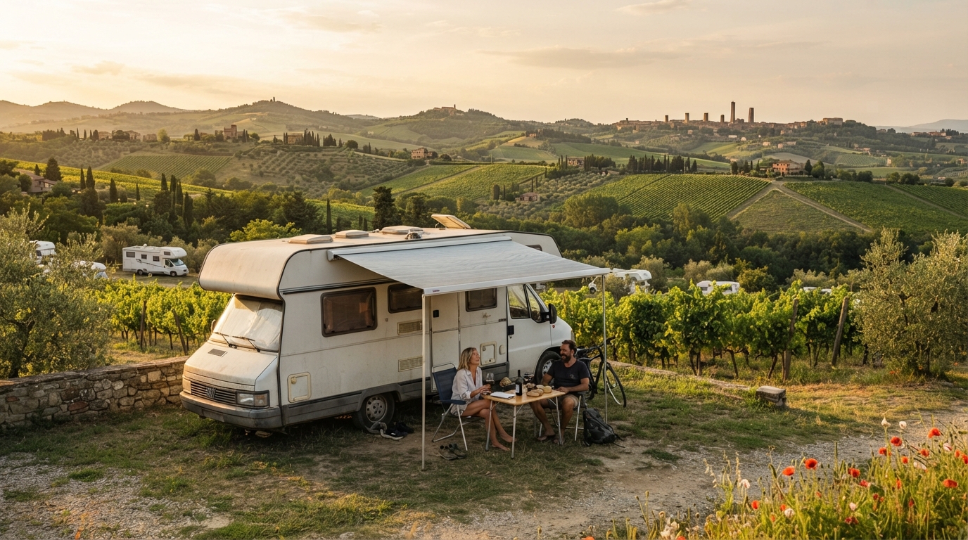 Bologna Round Trip - Culinary Capitals and Coastal Cliffs — Bologna RV road trip landscape