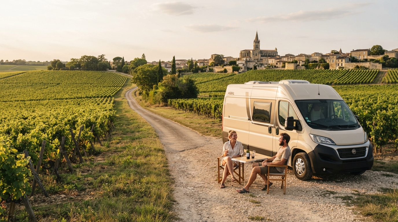 Bordeaux Roundtrip - Vineyards to Valleys — Bordeaux RV road trip landscape