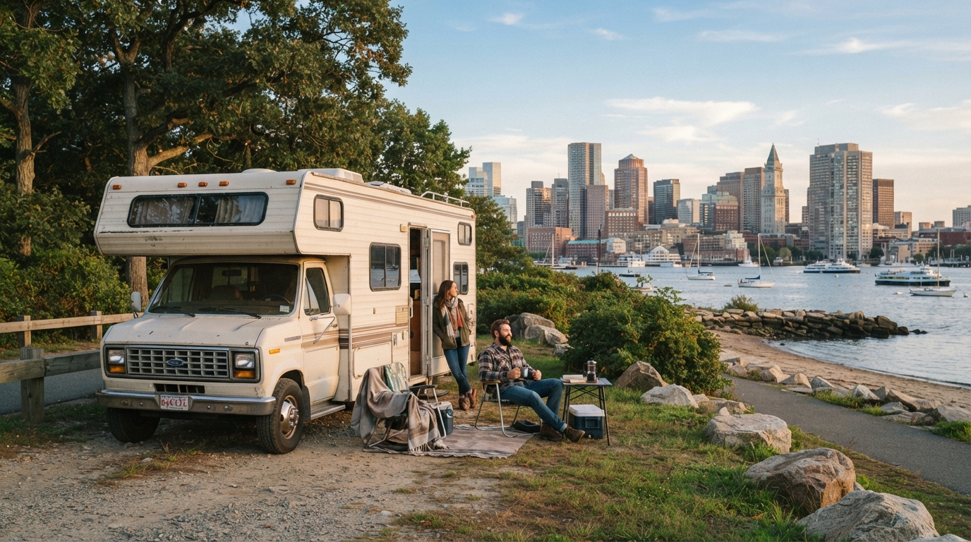 Boston to Chicago - Across Heartland Horizons — Boston RV road trip landscape