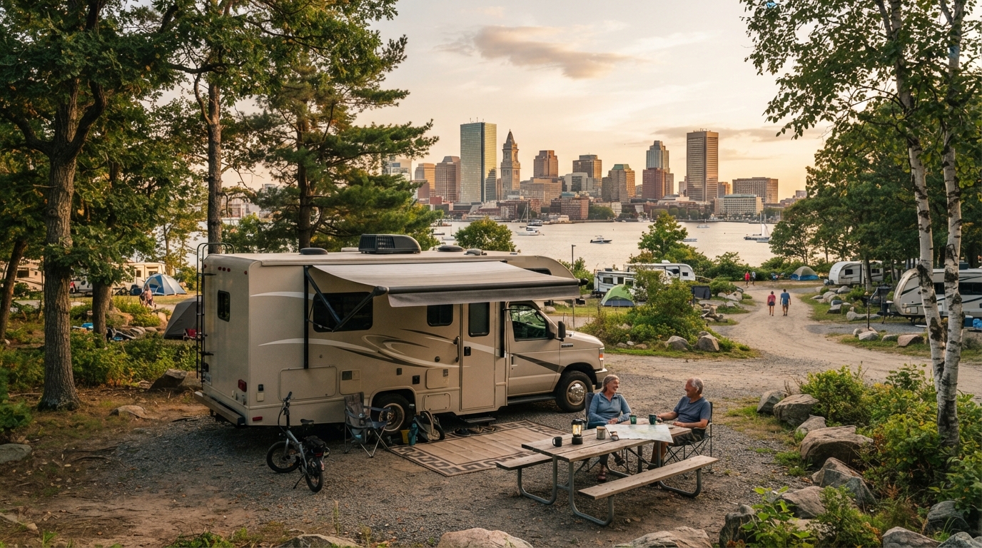 Boston to New York - Experience the Northeast Charm — campground with a motorhome