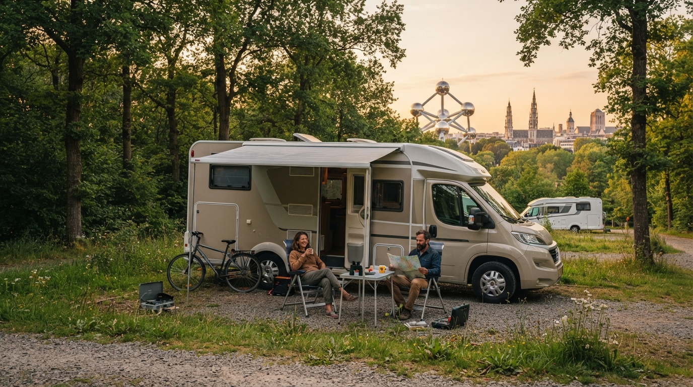 Brussels Roundtrip - Short — campground with a motorhome