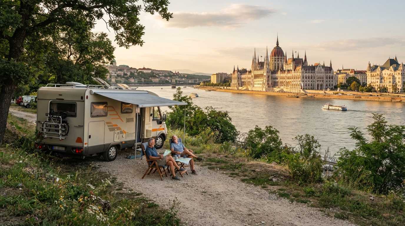Budapest Round Trip - Thermal Baths and Historic Castles — Budapest RV road trip landscape