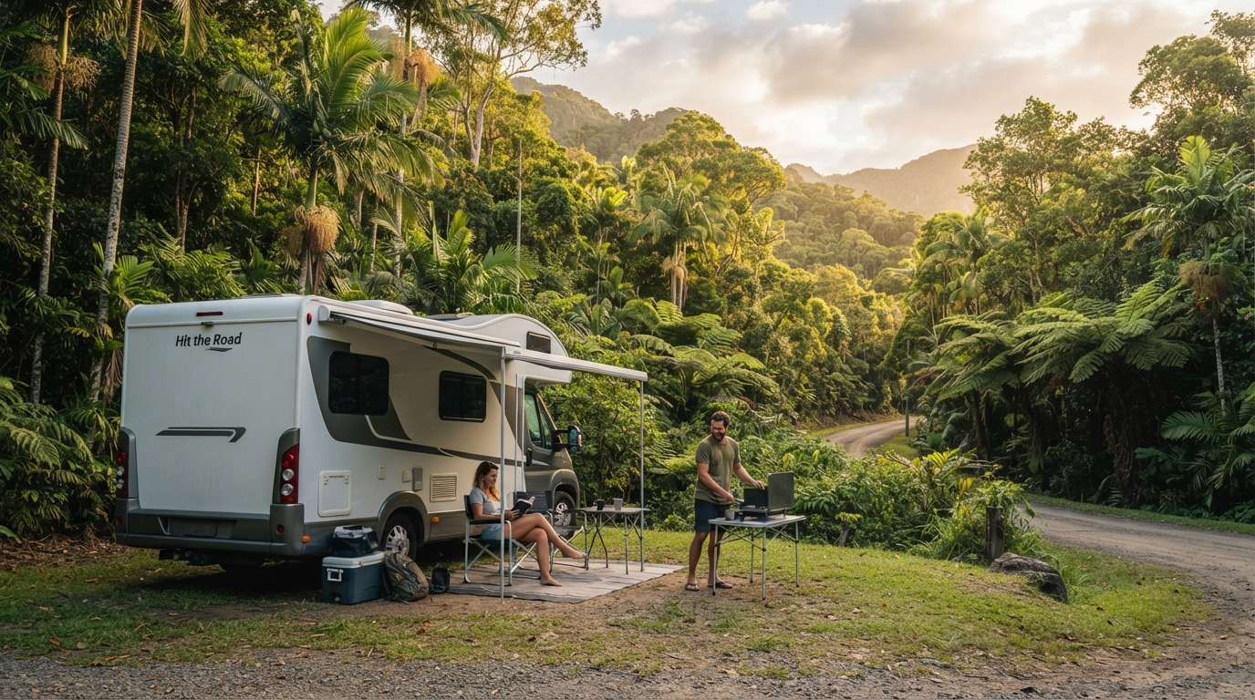Cairns to Melbourne - The Great East Coast Adventure — Cairns RV road trip landscape