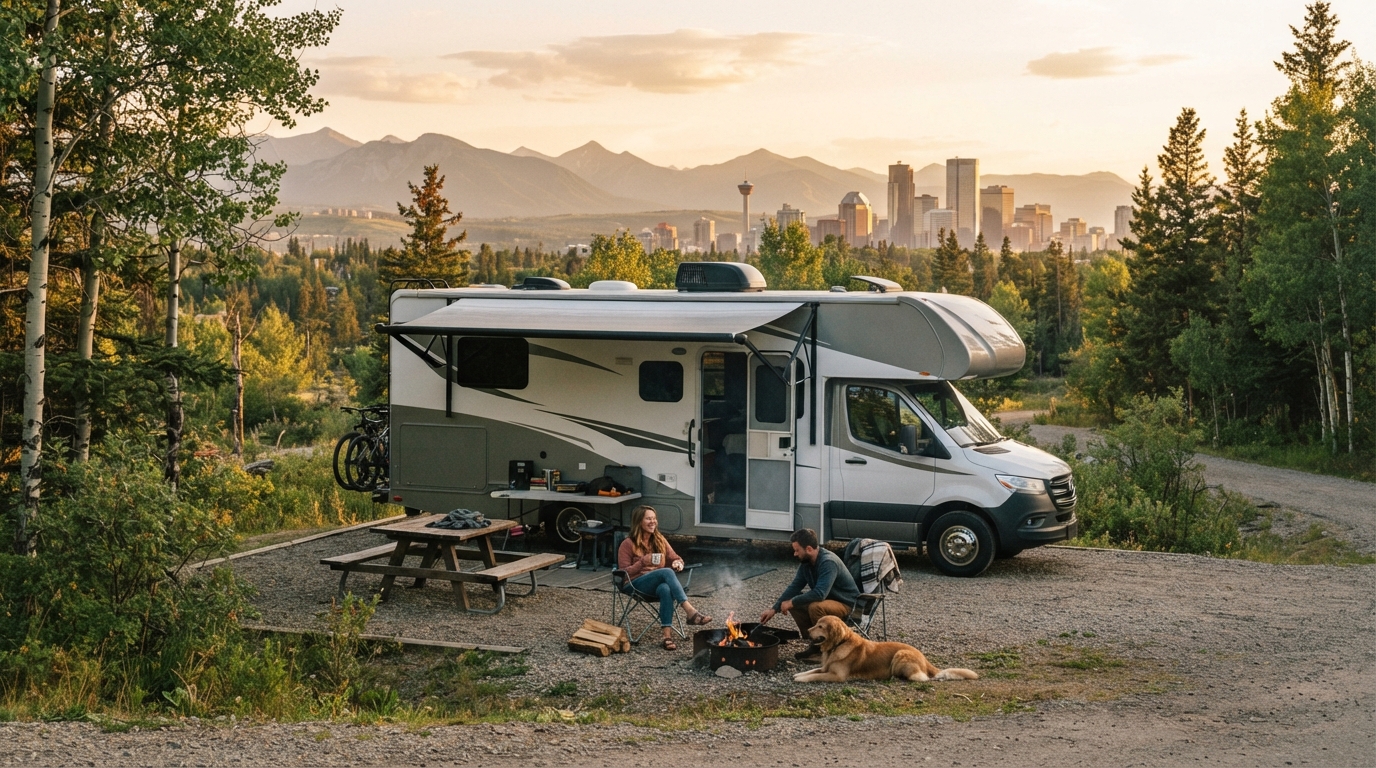Calgary to Vancouver - Grizzlies, Geysers & Gondolas: A Family RV Trip Across the Rockies — Calgary RV road trip landscape