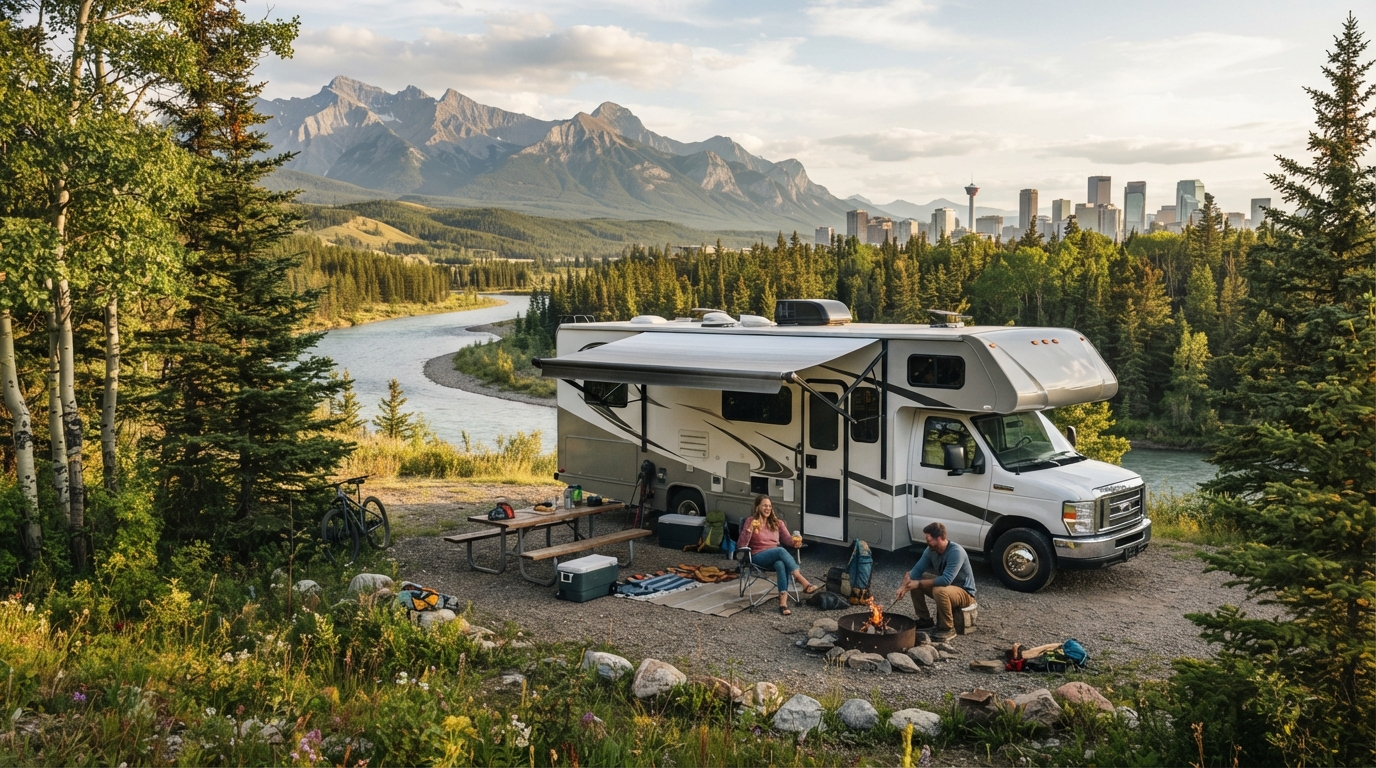Calgary Roundtrip - Dinosaurs, Dark Skies, and Alpine Glaciers — Calgary RV road trip landscape