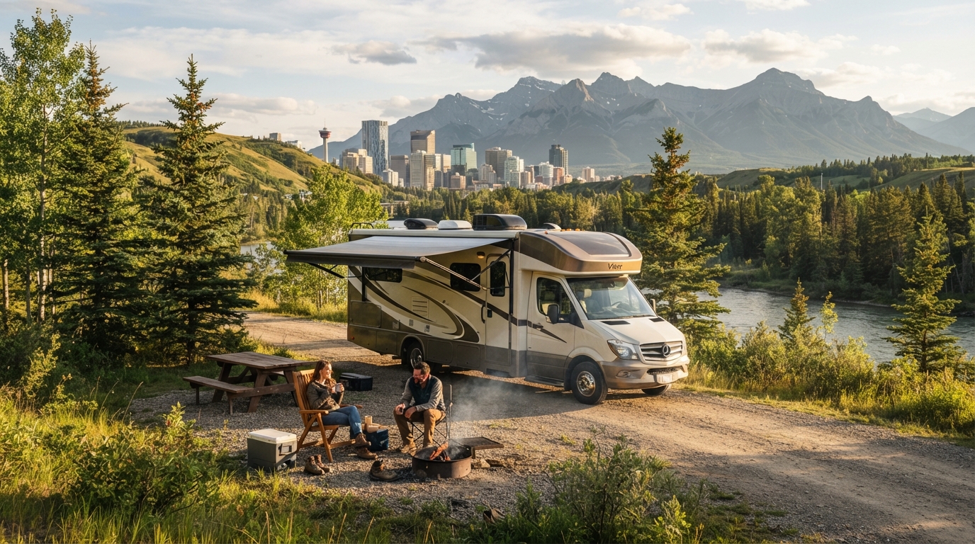 Calgary round trip - RVing the Best of Alberta and British Columbia Canadian Camper Route Plan — Calgary scenic landscape