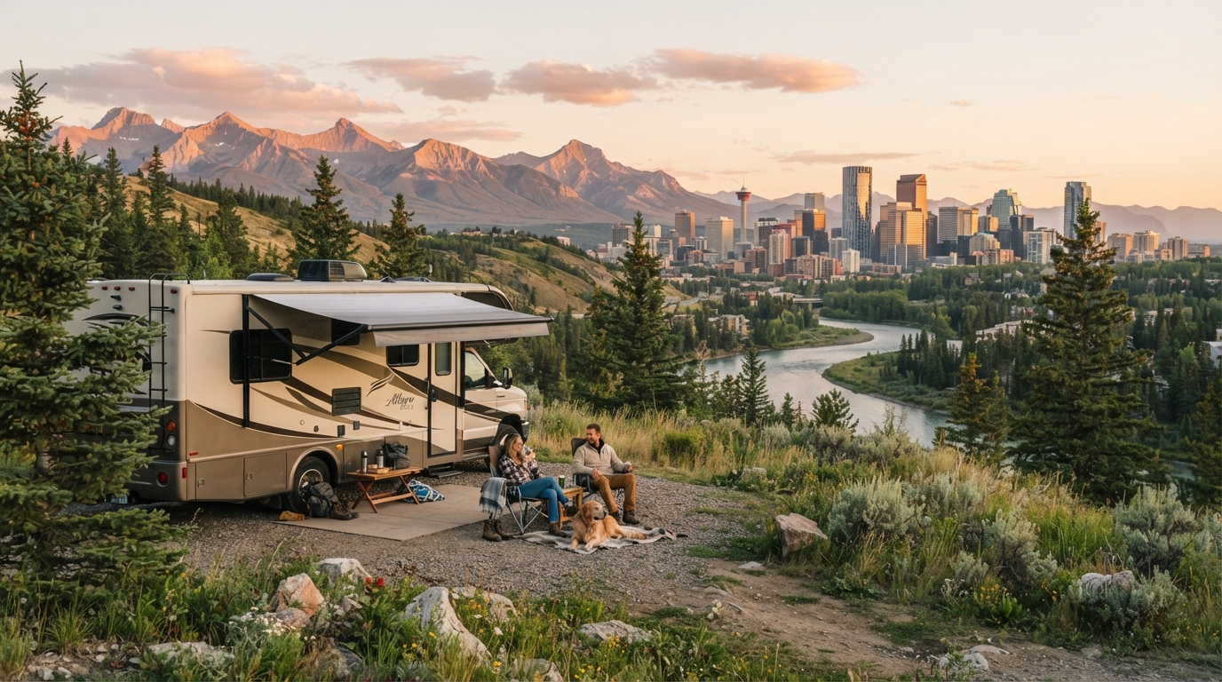 Calgary Roundtrip - Dinosaurs, Dark Skies, and Alpine Glaciers — Calgary scenic landscape
