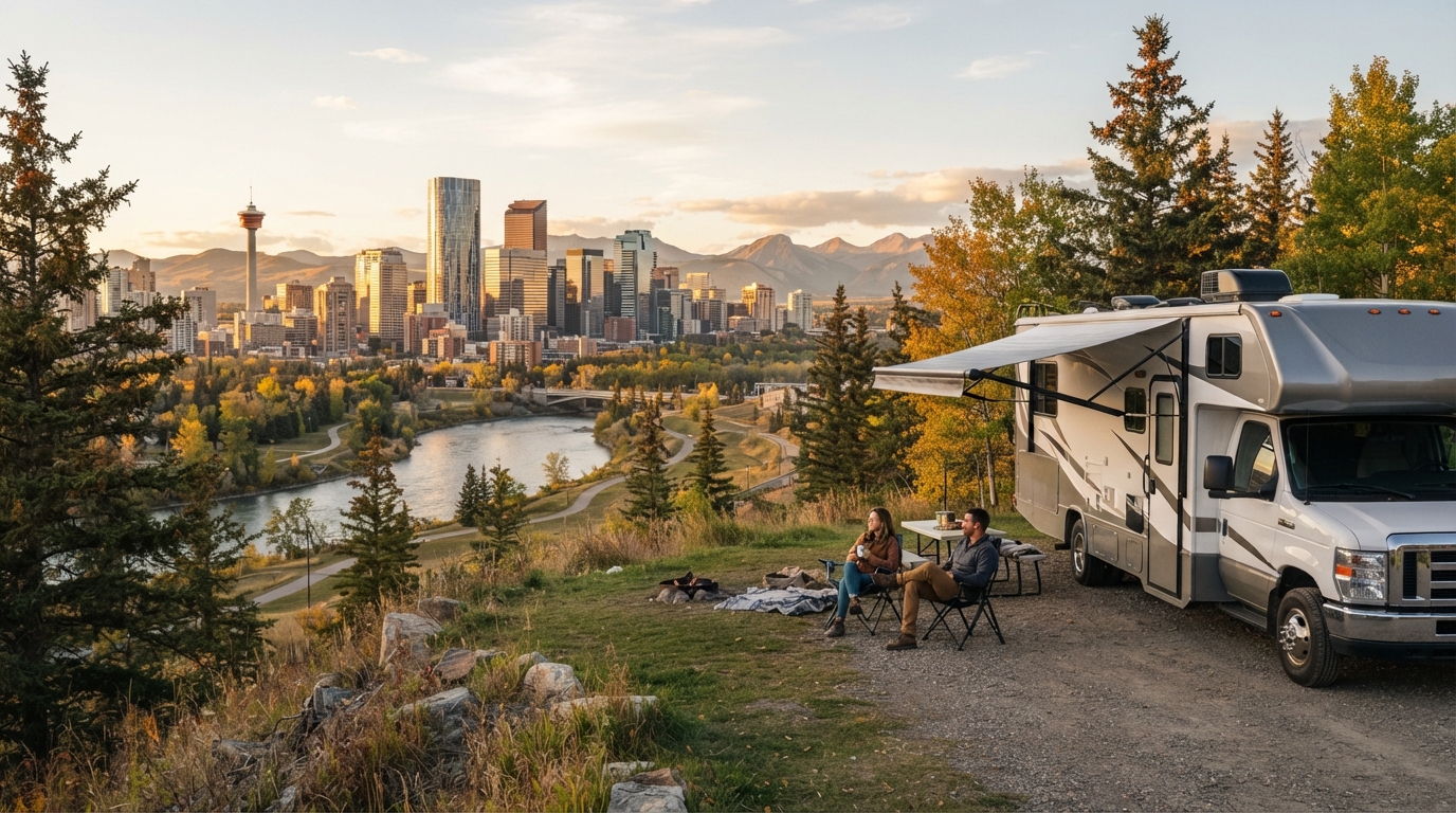 Calgary  Roundtrip -  Rockies Mountains & Saskatchewan — Calgary scenic landscape