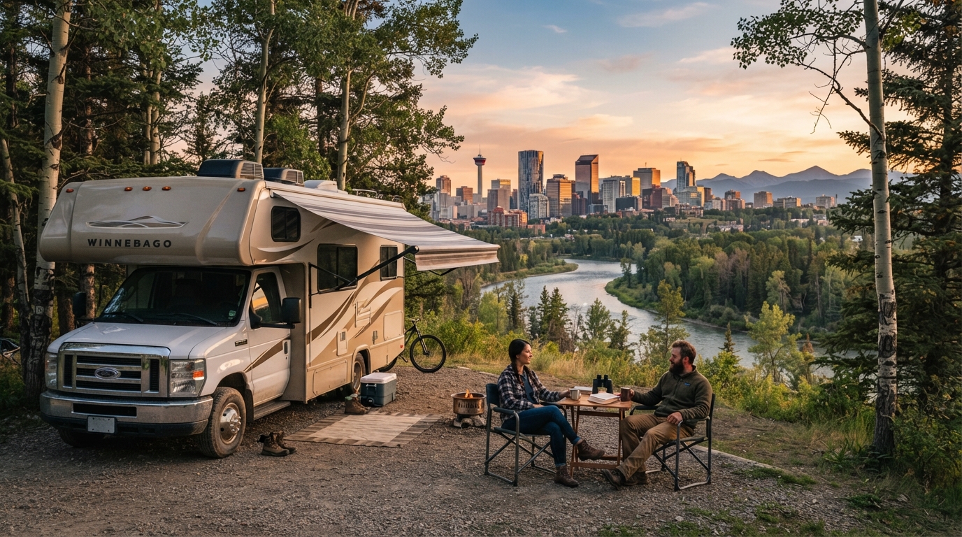 Calgary Roundtrip - Rockies Mountains & Saskatchewan — Calgary scenic landscape
