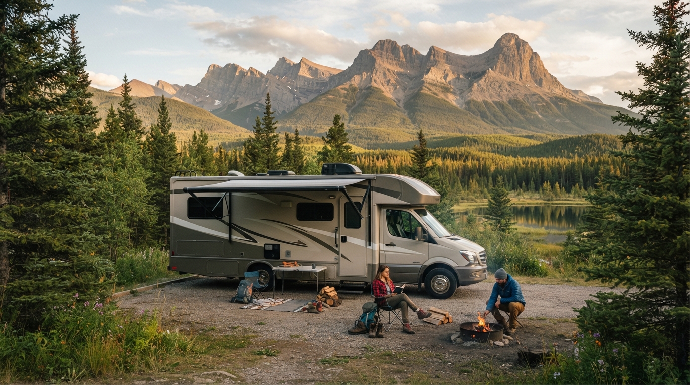 Calgary round trip - RVing the Best of Alberta and British Columbia Canadian Camper Route Plan — national park landscape