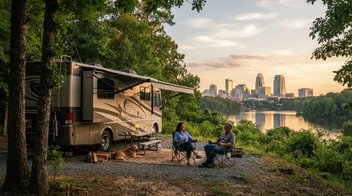 Charlotte Roundtrip - 15-day RV route — Charlotte RV road trip landscape