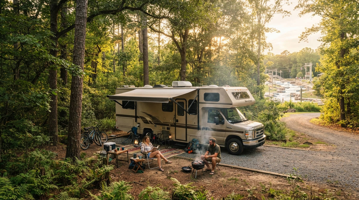 Charlotte to Nashville - Whitewater Rapids and Subterranean Lakes — national park landscape