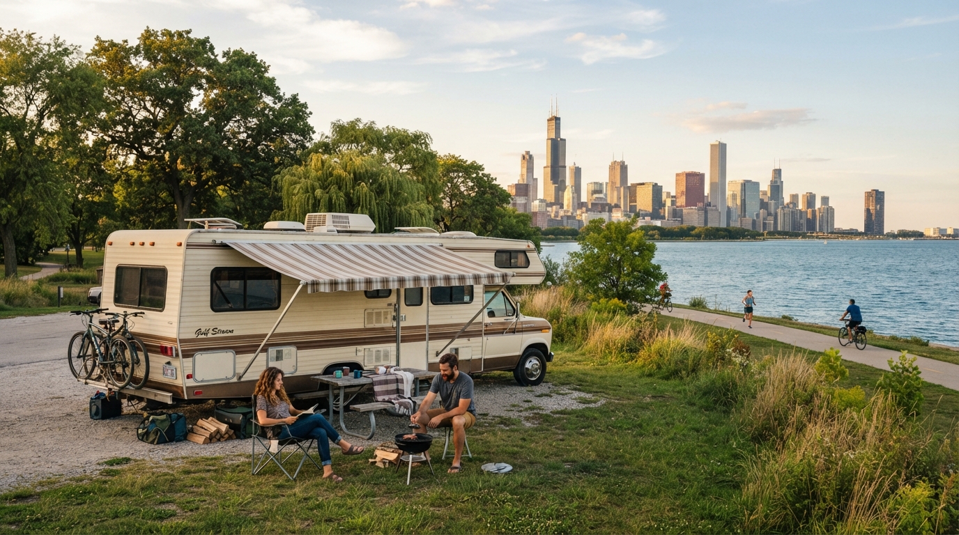 Chicago to Phoenix -Trail West: A Camper Route Through Time and Terrain — Chicago RV road trip landscape
